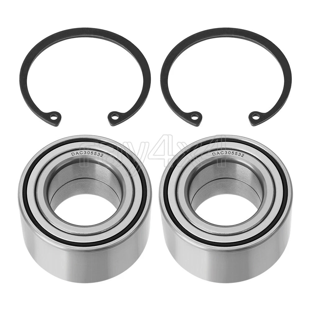 2 Sets Rear Wheel Bearings W/Circlip for Yamaha Grizzly 350-700 (2007-2014)