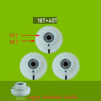 3 Piece Ebike Motor Gear Set 40 Tooth & 18 Tooth for Replacement Parts