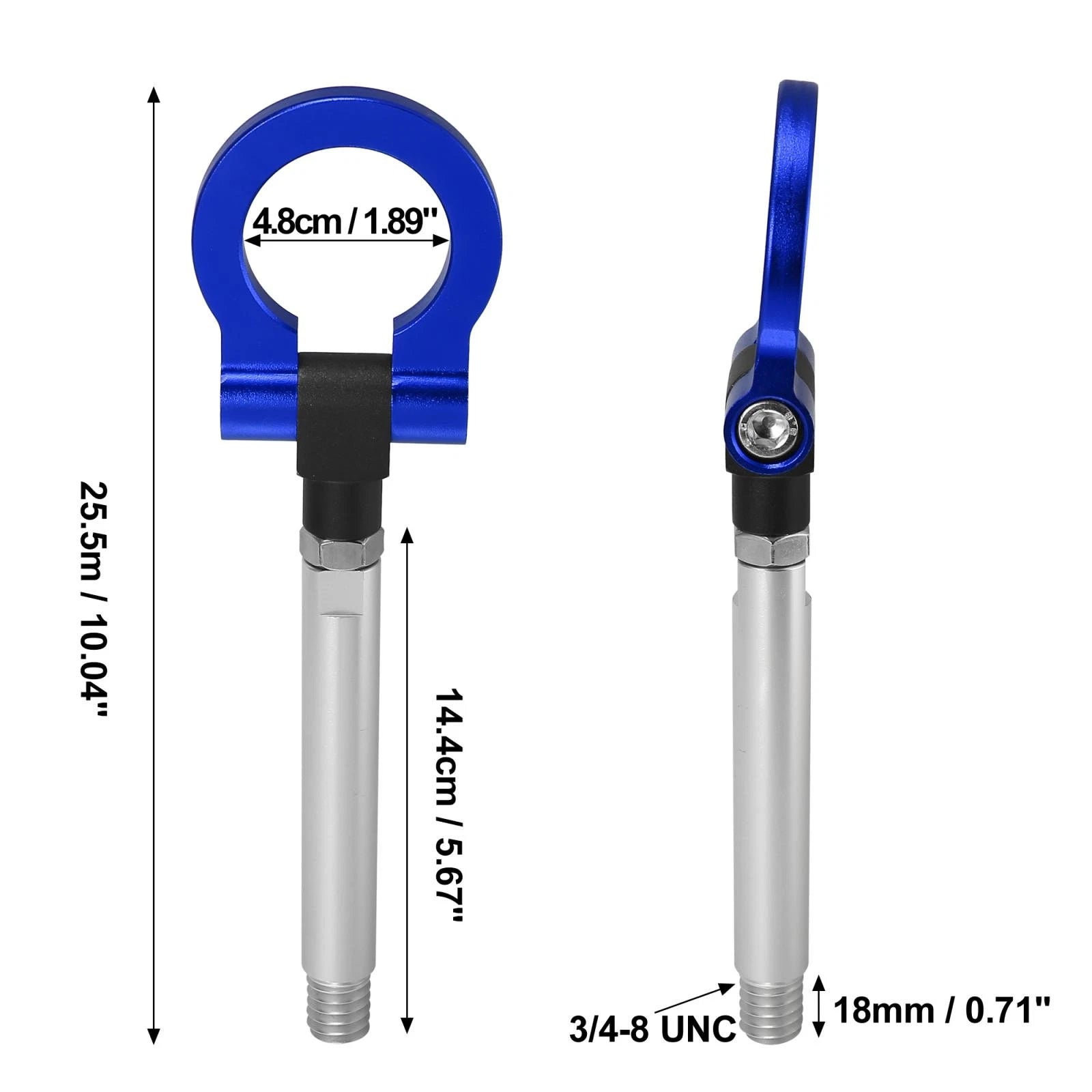 Tow Hook Screw Set of 2 for Lexus IS IS250 (2006–2013) Blue Aluminum Alloy