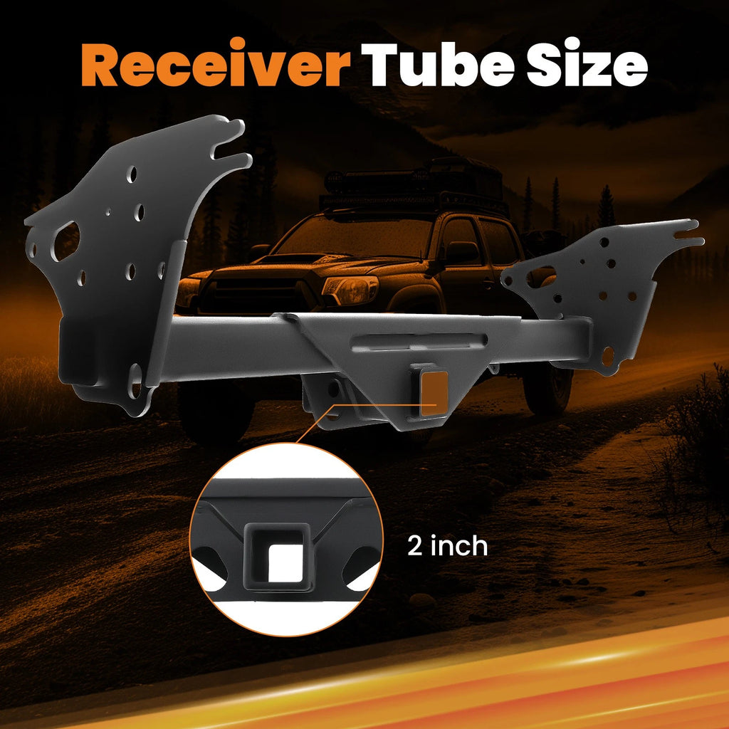 2" Trailer Receiver Hitch Class III for Toyota Tacoma (2005-2015)