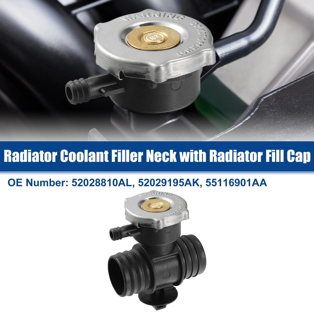 Set of 1 Radiator Coolant Filler Neck with Cap for Dodge Durango 