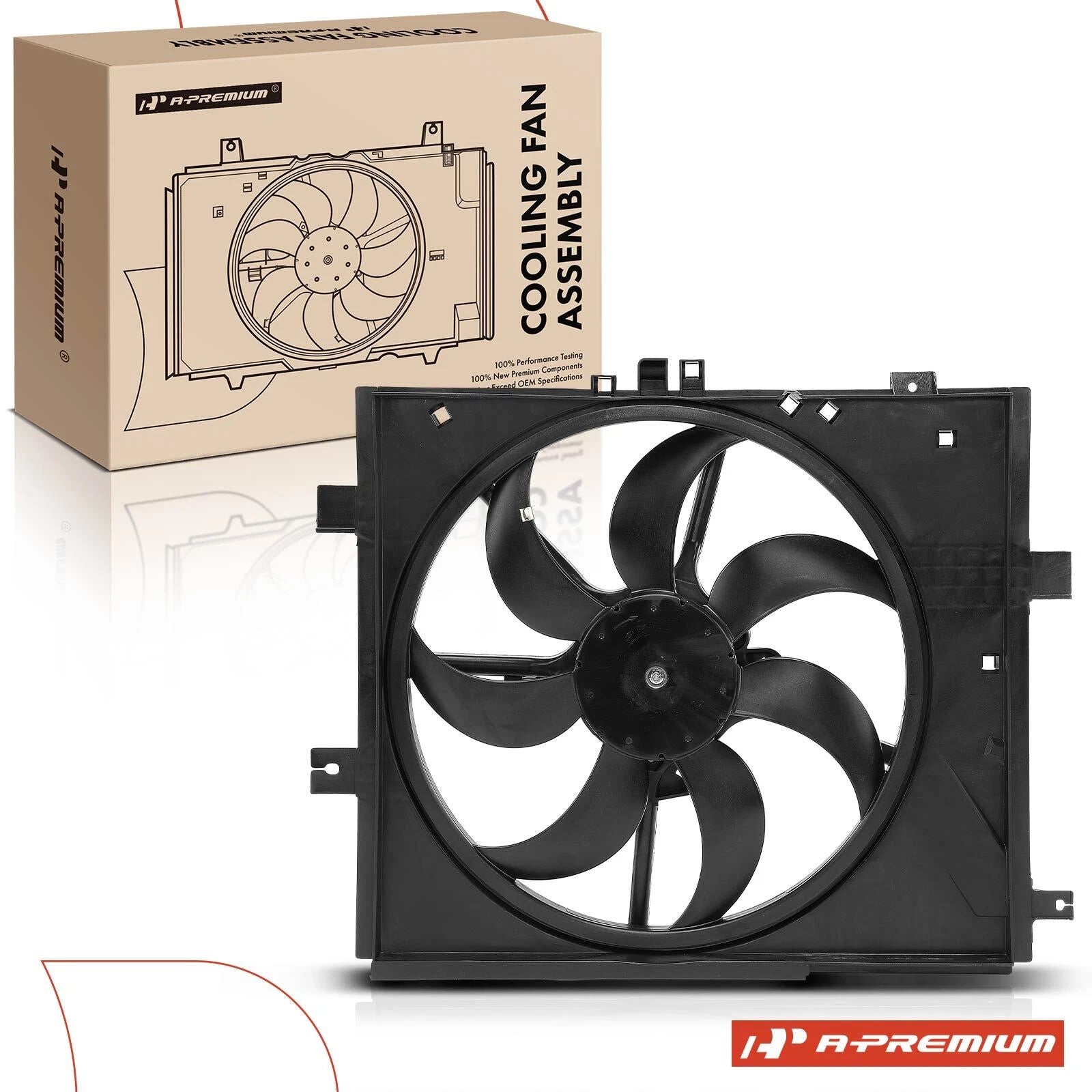 Cooling Fan Assembly with Shroud for Nissan Versa Micra (2012–2019)