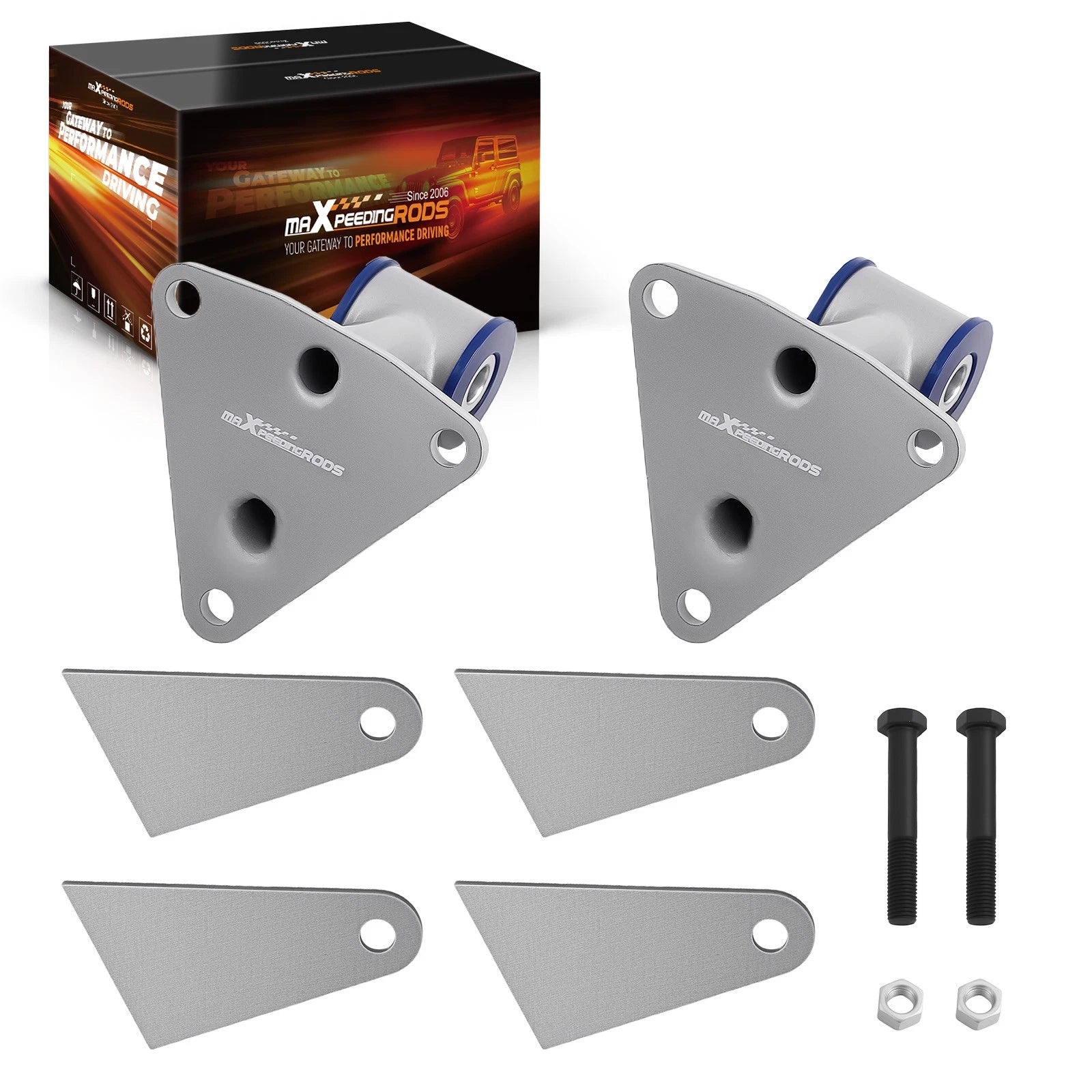 Weld-In Motor Mounts for Chevy Small & Big Block (YYYY–YYYY)