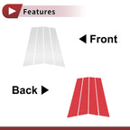 Set of 4 Door Pillar Window Trim for Volkswagen Golf 8 (2021–2024)