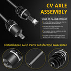 Set of 4 CV Axles for Polaris RZR S 800 (2009–2014)