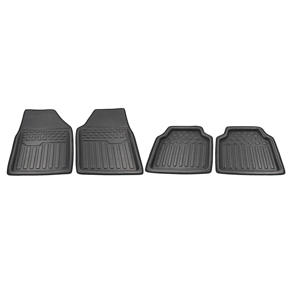 4 Pcs Universal Front Rear Heel Pad Carpet Floor Mats for Car Truck