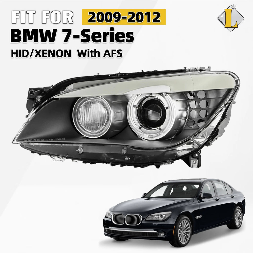 Xenon HID AFS Headlight Left Side for BMW 7 Series F01 F02 (2009–2012)