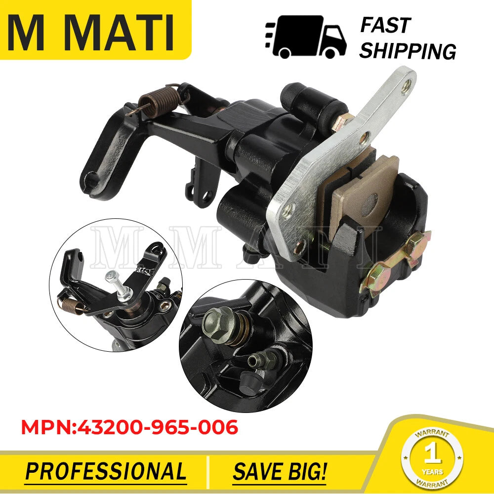 Rear Brake Caliper & Pads for Honda ATC200X (1983–1985)