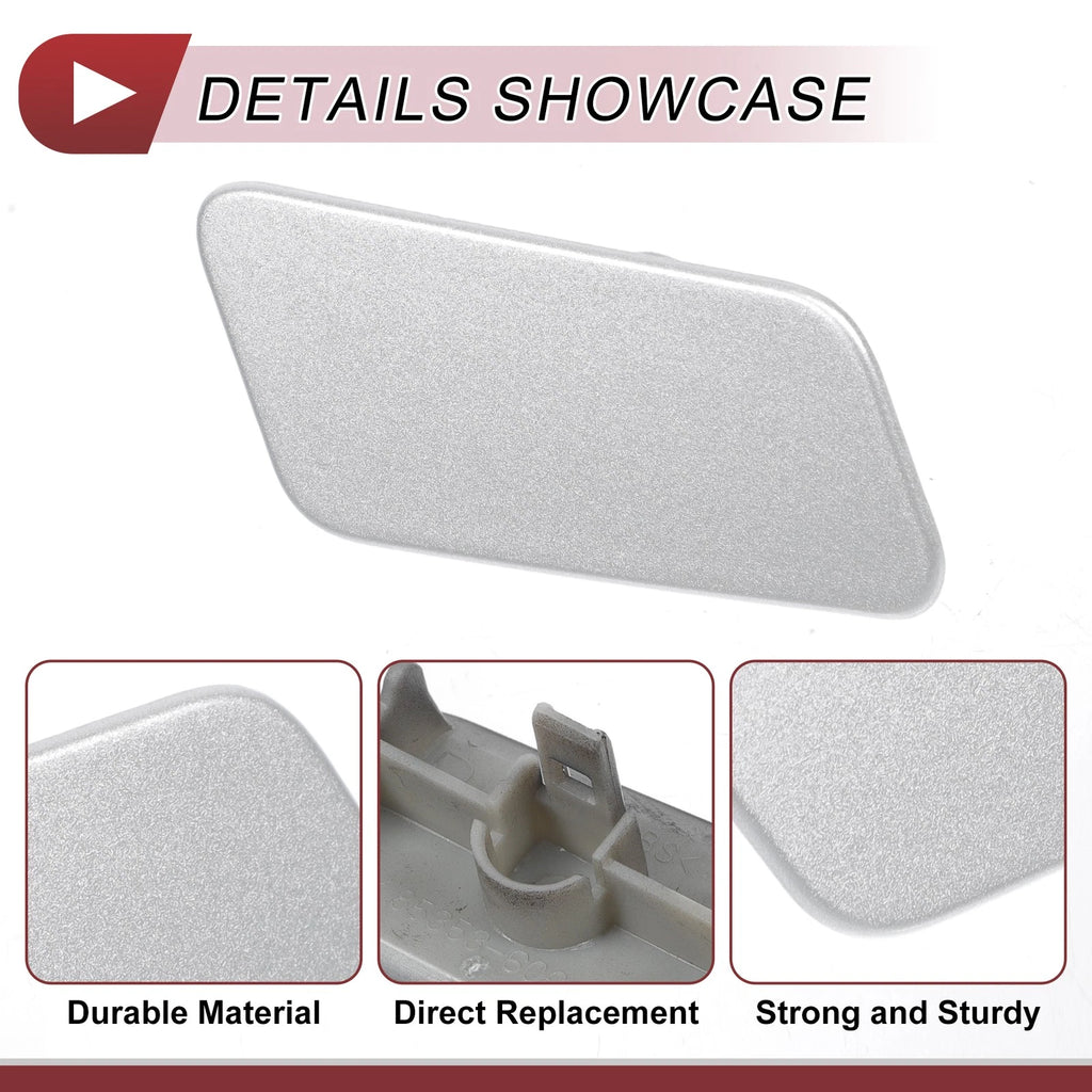 Front Right Washer Nozzle Cover Cap for Lexus LX570 (2016–2021) Silver Tone
