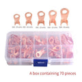 70PCS Copper Open Wire Crimp Terminals Kit for Automotive (OT 10A 20A 30A 40A 50A)