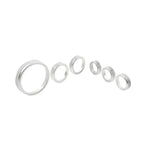 Silver AC Stereo Tune Knob Headlight Switch Covers for Ford Bronco (2021-2022)