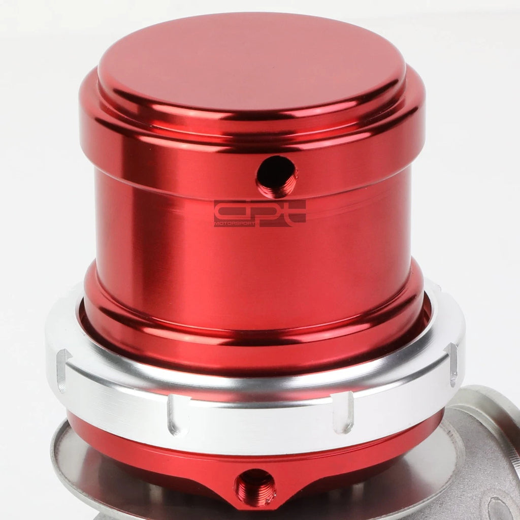 Universal 40mm Turbo V-Band Wastegate Bypass Exhaust + Spring Red