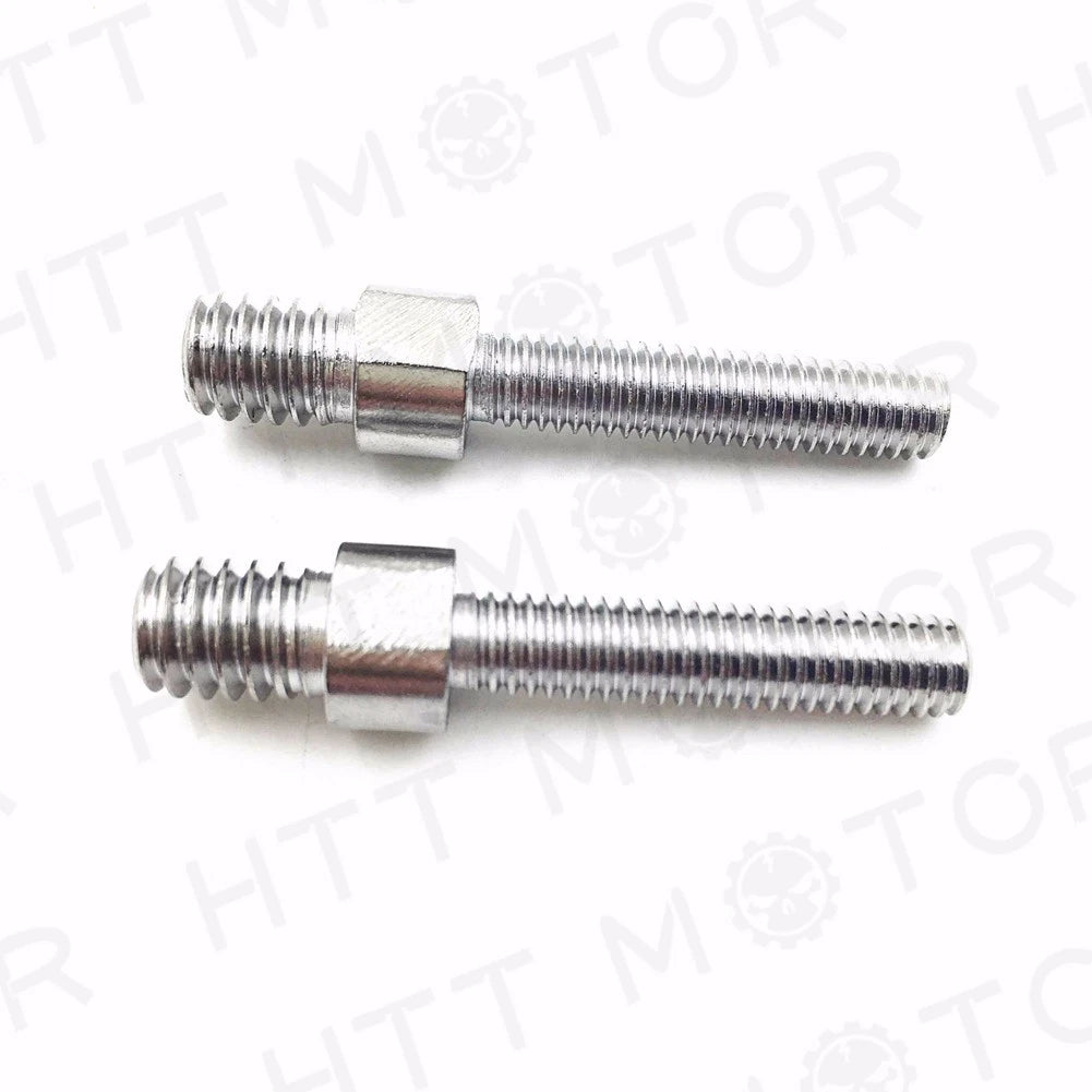 Set of 4 Motorcycle Mirror Bolts Screws 5mm/6mm X 43mm