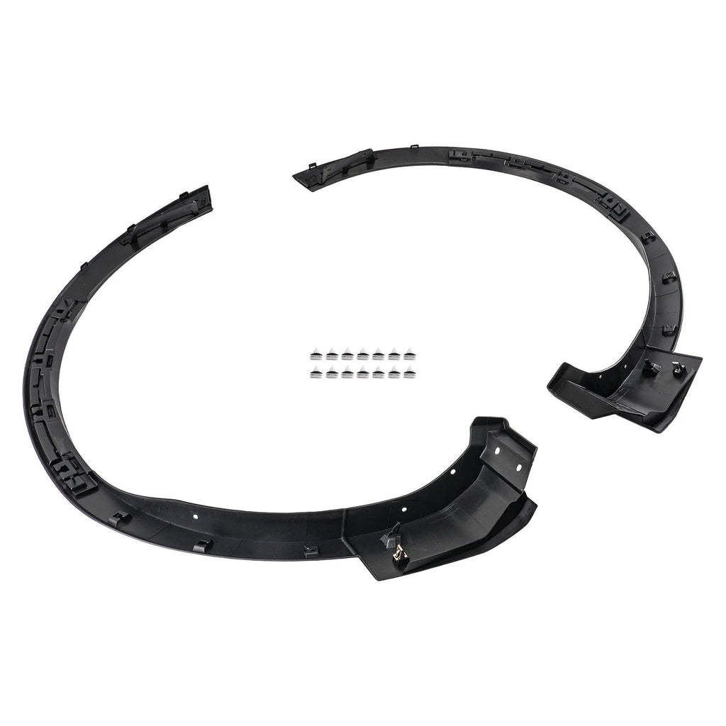 Set of 4 Black Front Fender Flare Trim for Ford Explorer Police (2016–2019) FB5Z16038AB