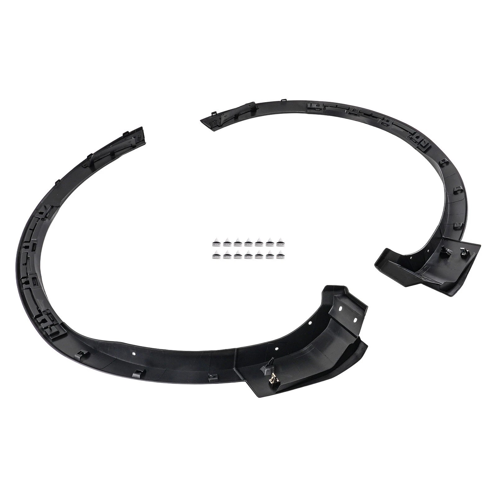 Set of 4 Black Front Fender Flare Trim for Ford Explorer Police (2016–2019) FB5Z16038AB