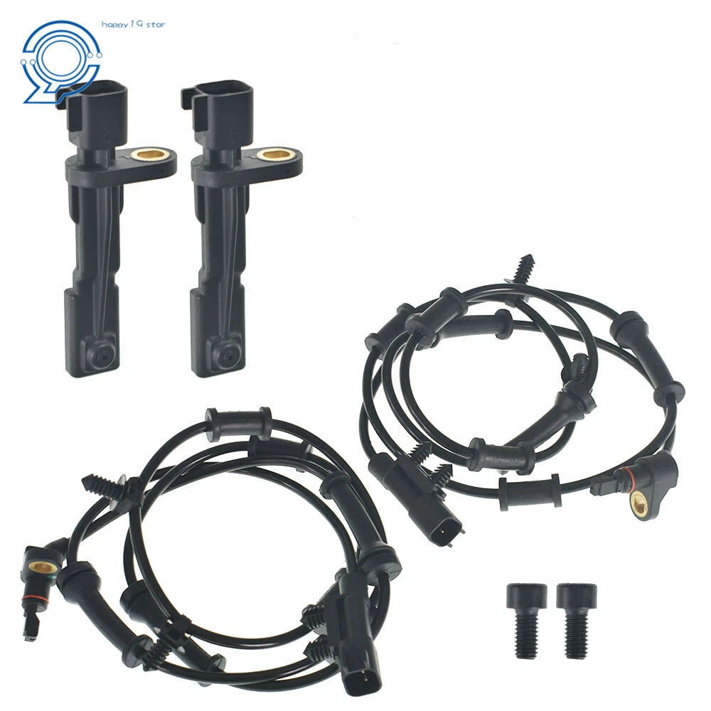 Set of 4 ABS Wheel Speed Sensors for Jeep Wrangler (2012–2017)