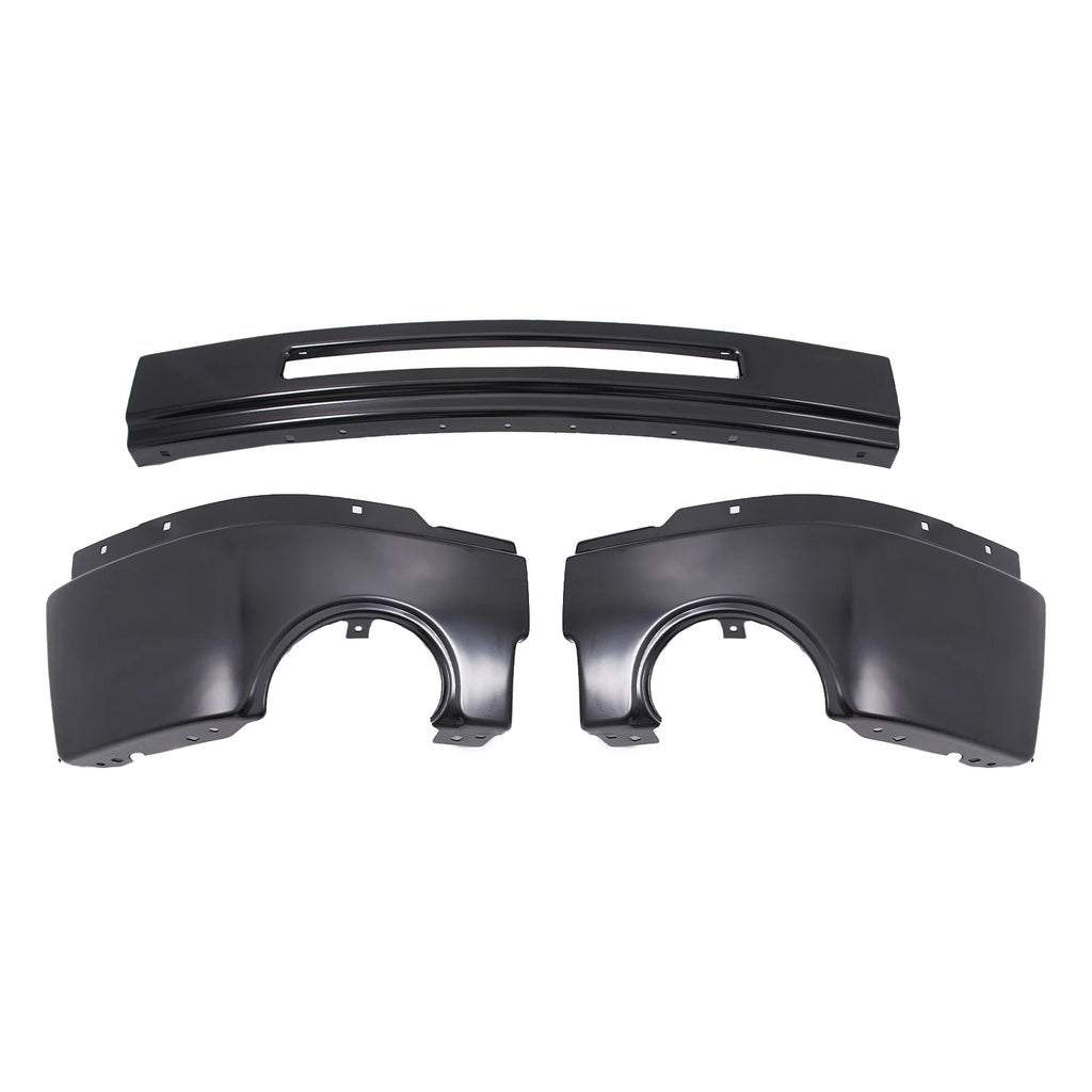 Front Bumper for GMC Sierra 1500 (2007–2013) Powder Coated Black Steel