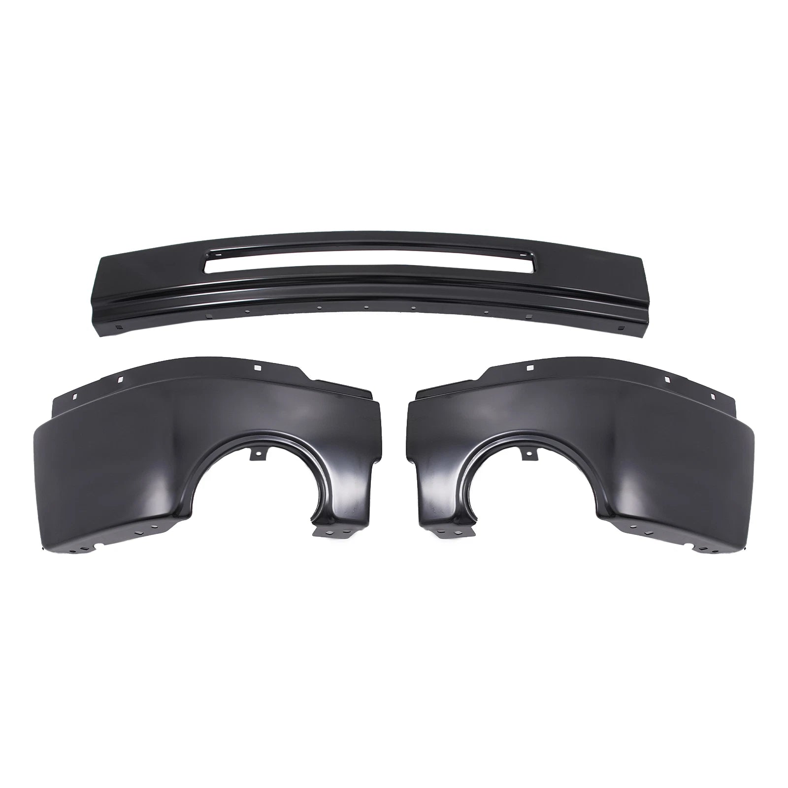 Front Bumper for GMC Sierra 1500 (2007–2013) Powder Coated Black Steel