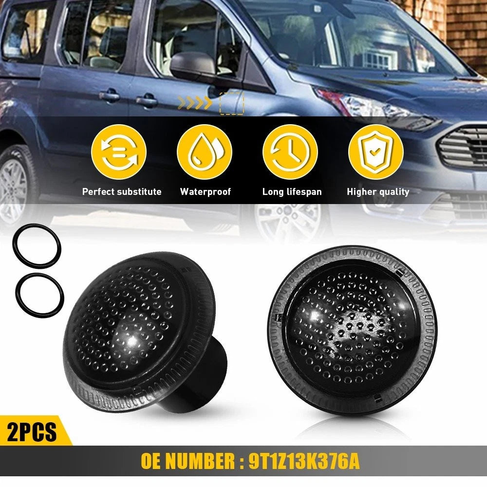 Set of 2 Smoked Side Fender Turn Signal Lights for Ford Transit Connect (2010–2021)