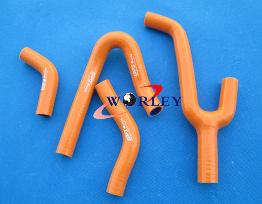 Silicone Radiator Hose for KTM 250/300/380 SX/EXC/MXC (1998-2003) RED