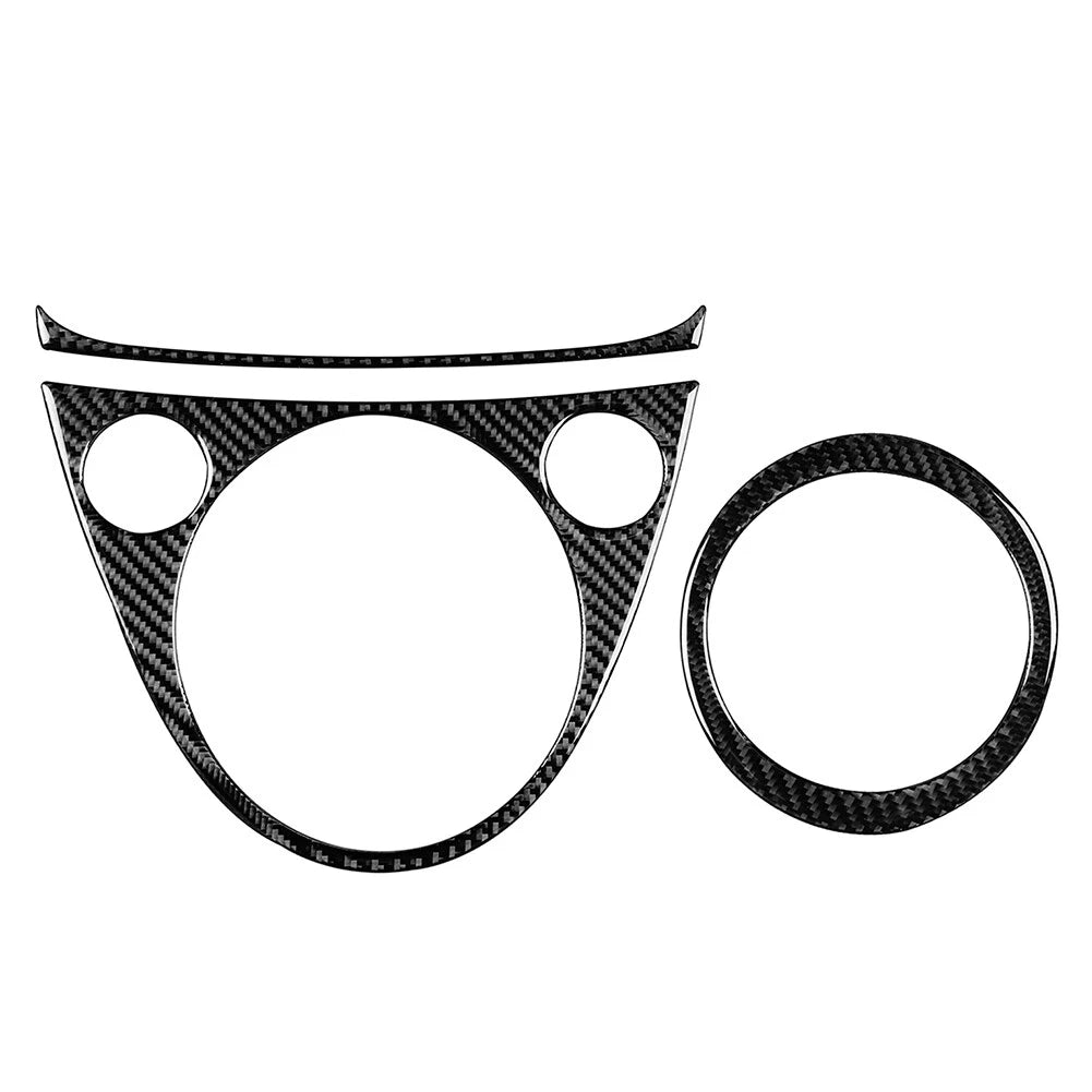 Carbon Fiber Gear Shift Panel Cover Trim for Fiat 500 (2012–2015)