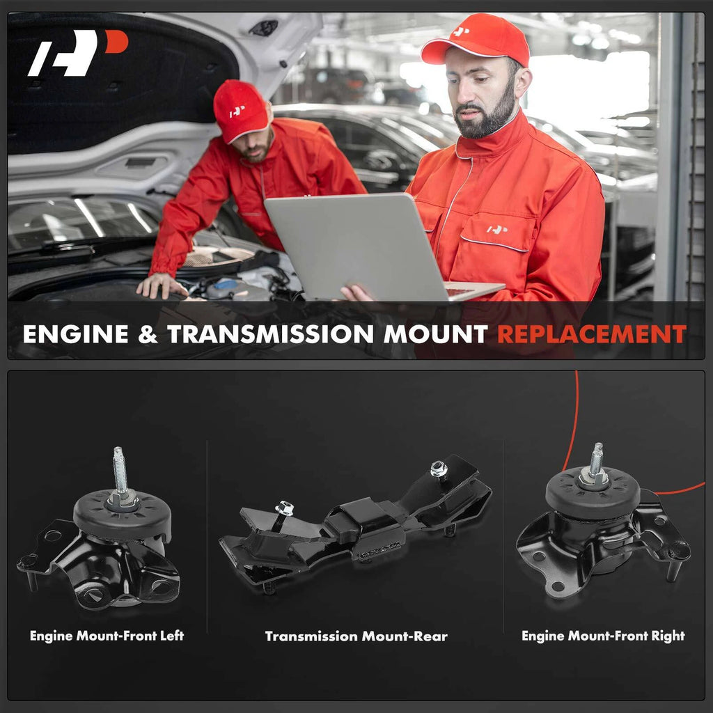 3X Engine Motor & Transmission Mounts for Jeep Wrangler