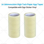 2X 290mm x 20m High-Viscosity Paper Tapes for Sign Sticker Vinyl