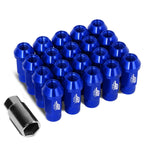 Set of 20 J2 7075 Forged Aluminum M12x1.5 Knurled Top Lug Nuts for