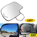 Set of 2 Mirror Glass Signal Turn Heated Driver Side for Chevy GMC (2003–2007)