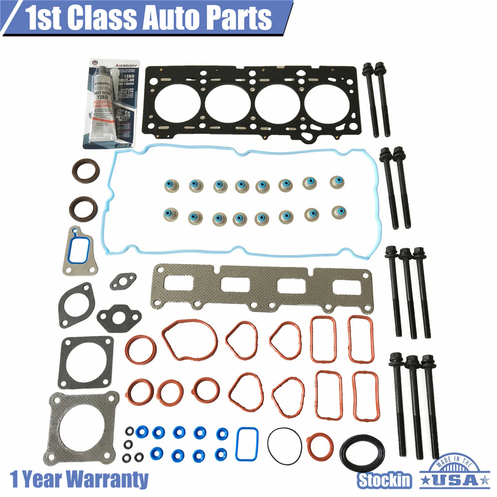 MLS Engine Cylinder Head Gasket Set with 10 Bolts for Chrysler PT Cruiser (2001–2010)