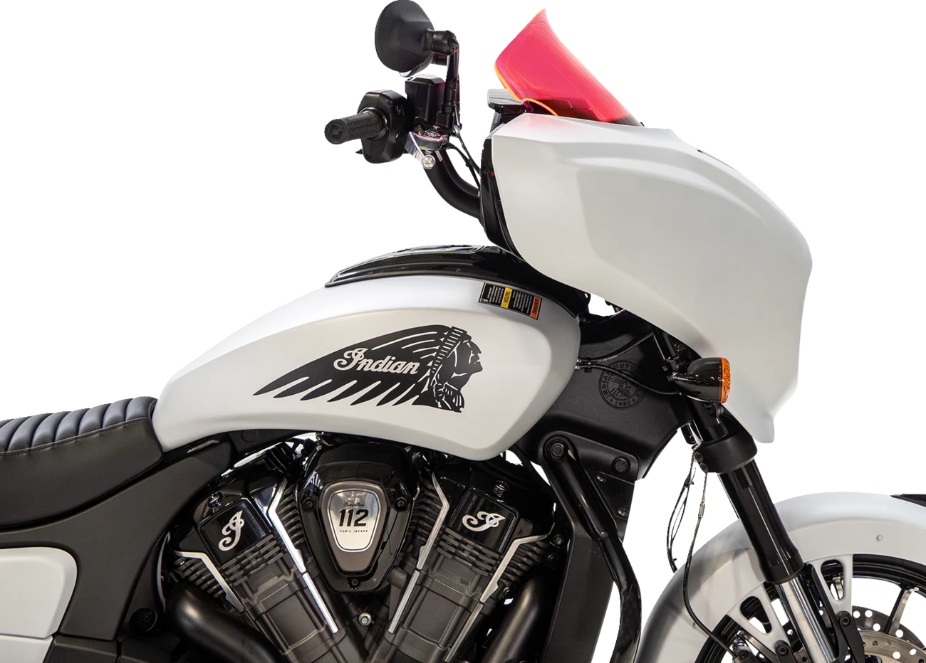 Klock Werks 9" Windshield for Indian Chieftain/Roadmaster (2014–2023) - Pink Ice