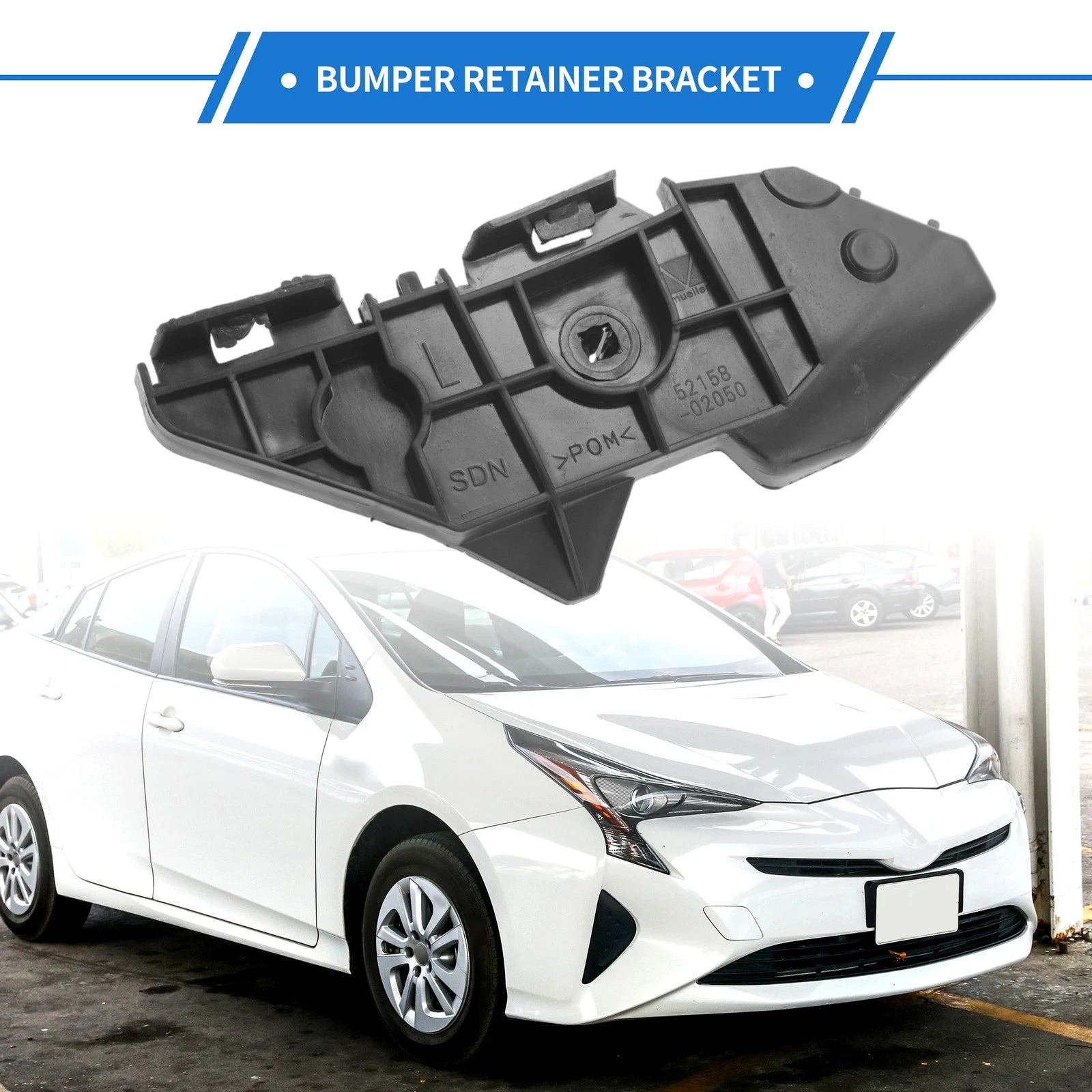 1pc Left Rear Bumper Retainer Bracket No. 5215802010 for Toyota Corolla (2009–2013)