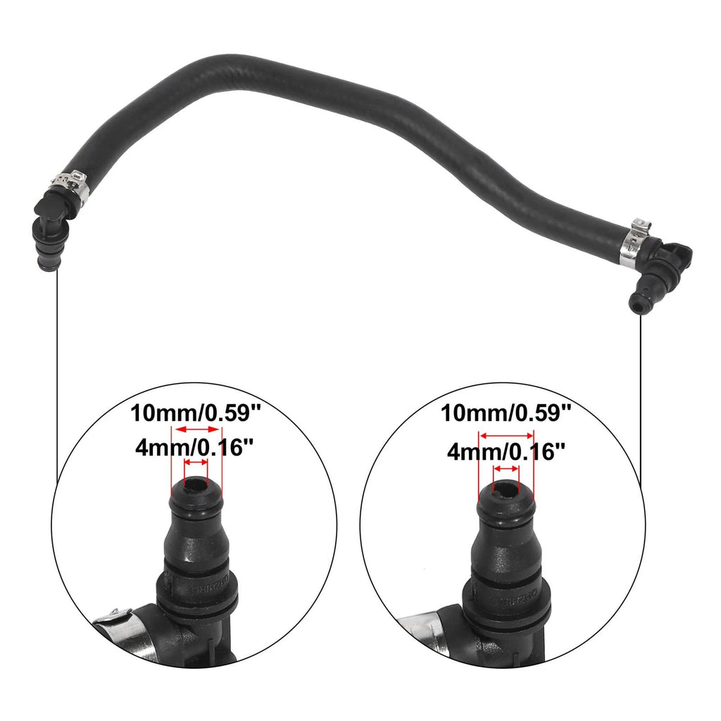 Radiator Vent Hose 2045010925 Rubber for Mercedes-Benz C250 (2012–2015)