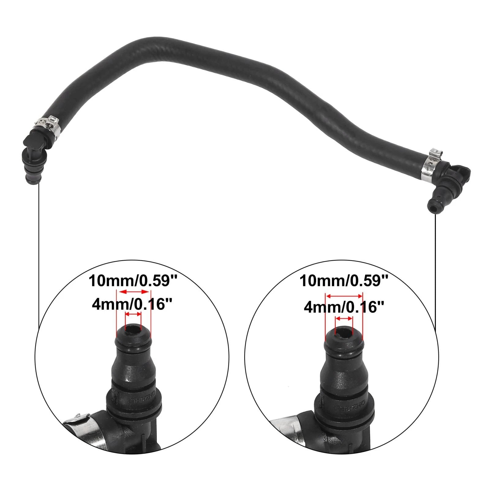 Radiator Vent Hose 2045010925 Rubber for Mercedes-Benz C250 (2012–2015)