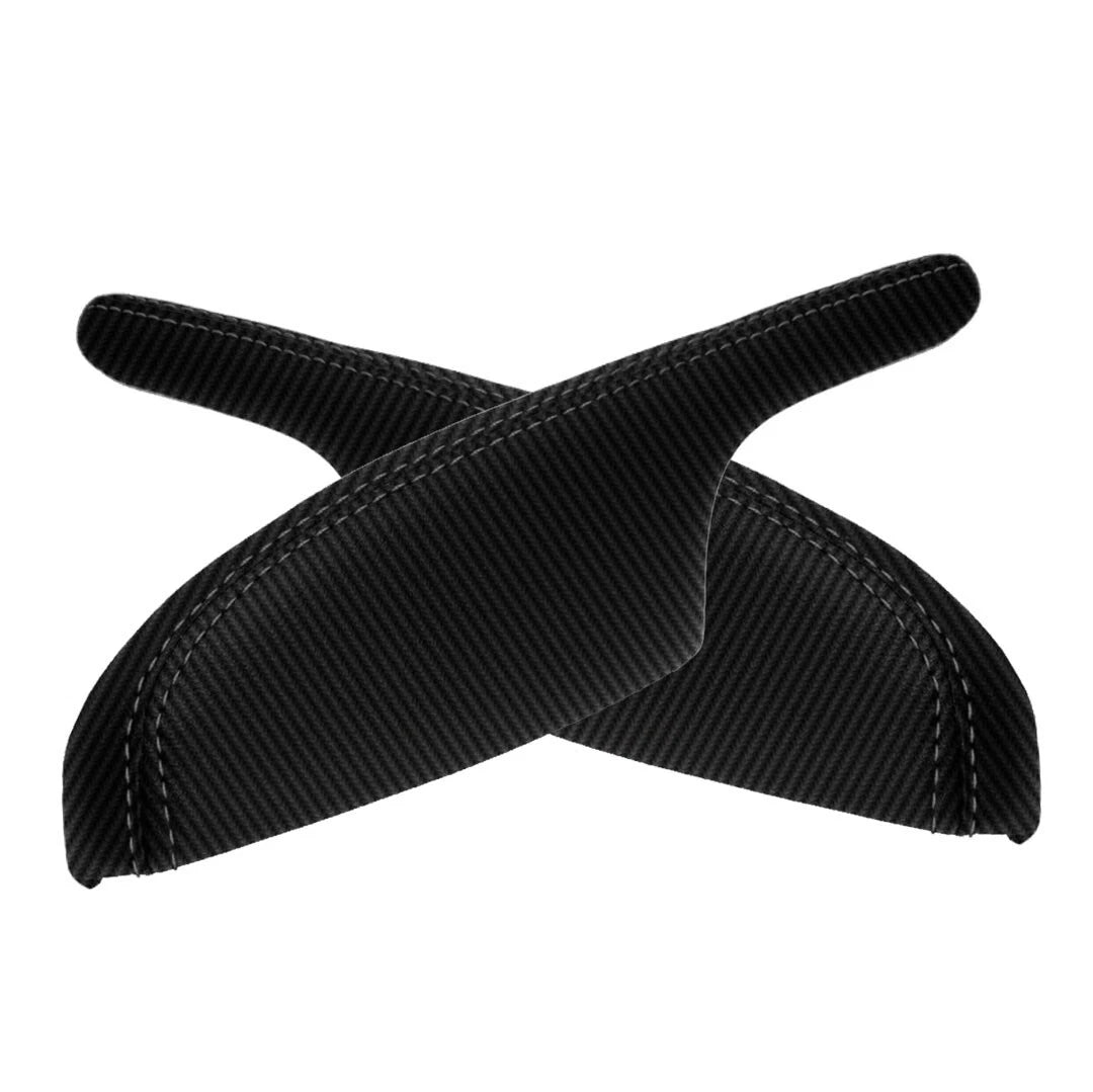 Door Panel Armrest Cover for Acura MDX (2001–2006) Carbon Fiber Black