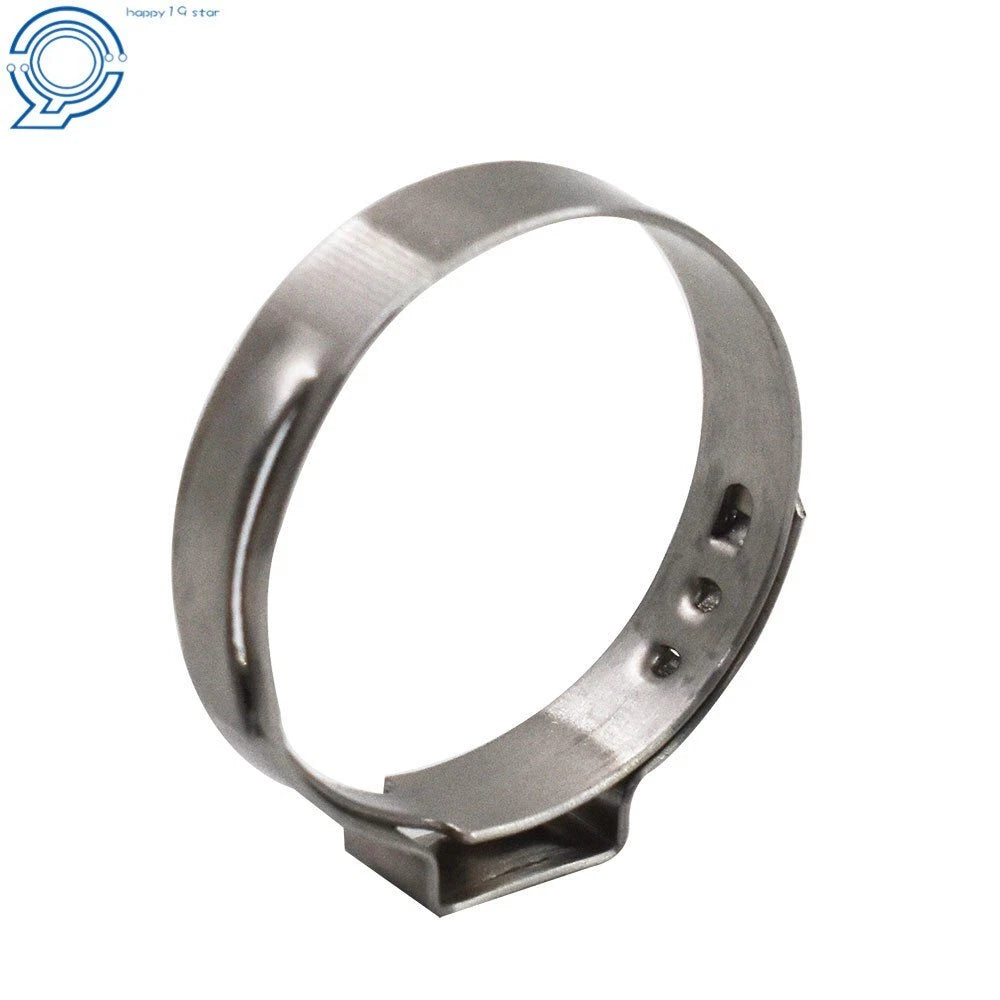 Set of 50 Stainless Steel Clamp Cinch Rings for Tubing