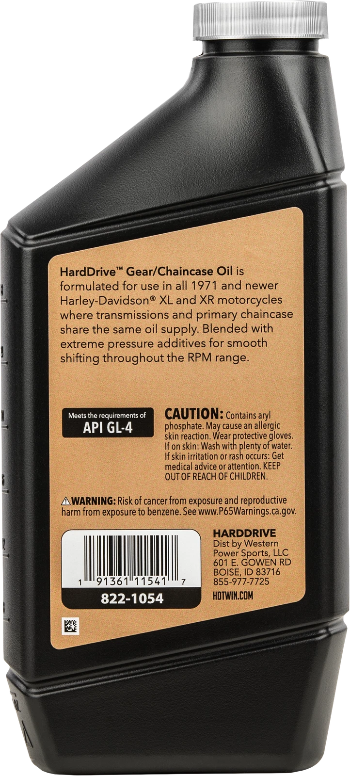 1 Qt HARDDRIVE Gear/Chain Case Oil for Harley V-Twin (1971–Present)