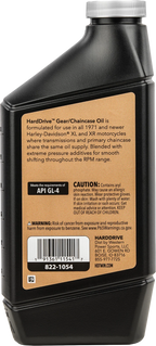 1 Qt HARDDRIVE Gear/Chain Case Oil for Harley V-Twin (1971–Present)