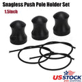 Set of 2 Snagless Push Pole Holders for Flats Fishing Skiff Boat