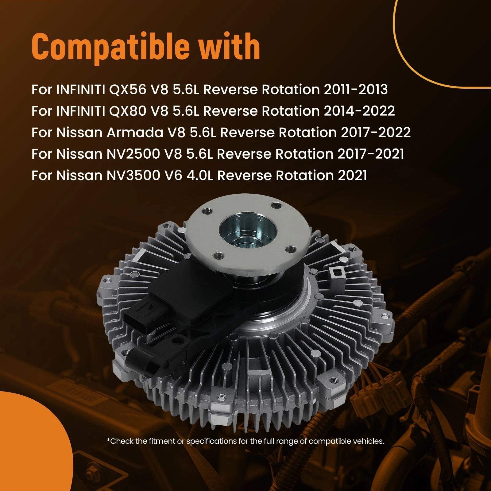 Cooling Fan for Infiniti QX56 QX80 (2004-2020)