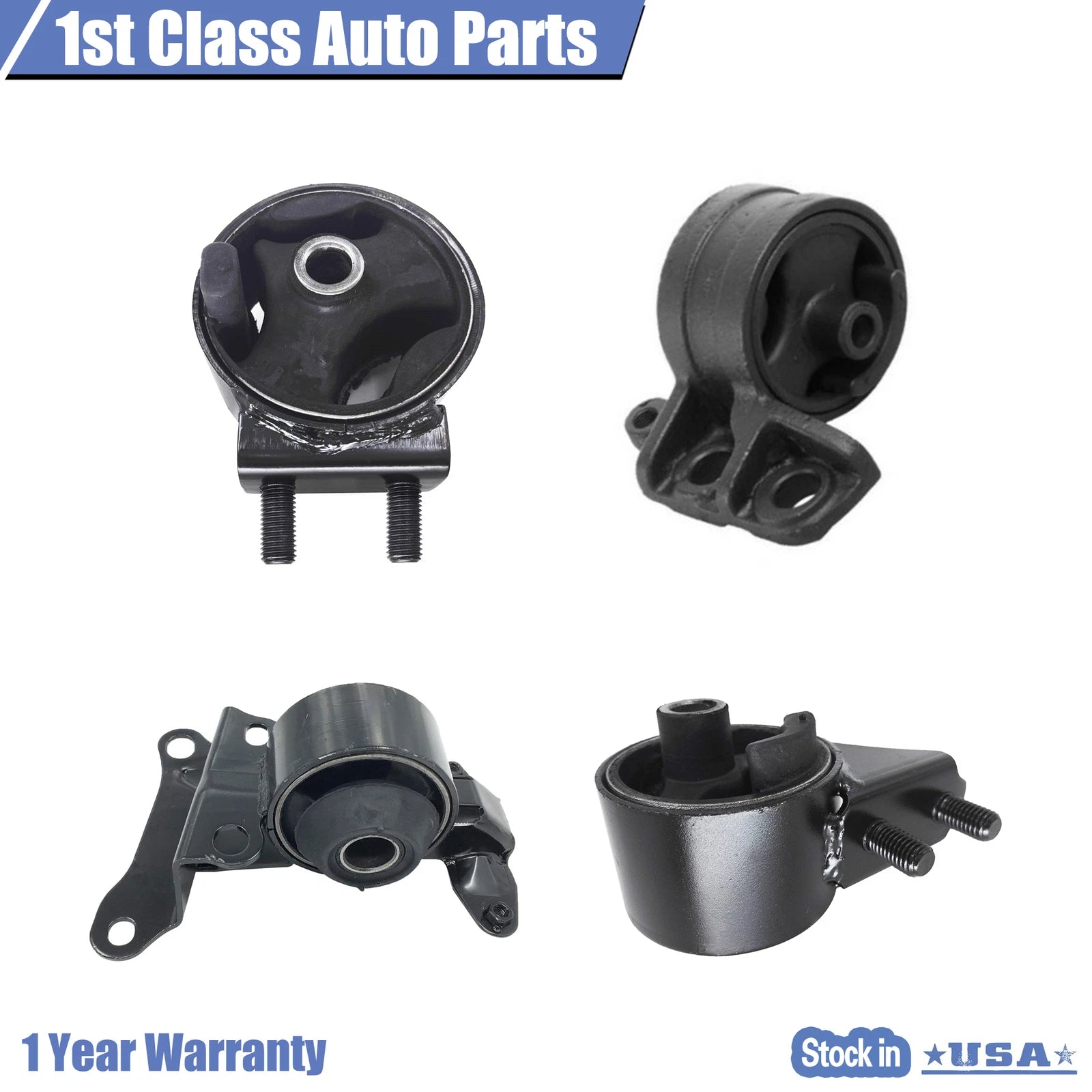 Engine Motor & Trans Mount Set for Ford Escort (1991–1996) 1.9L
