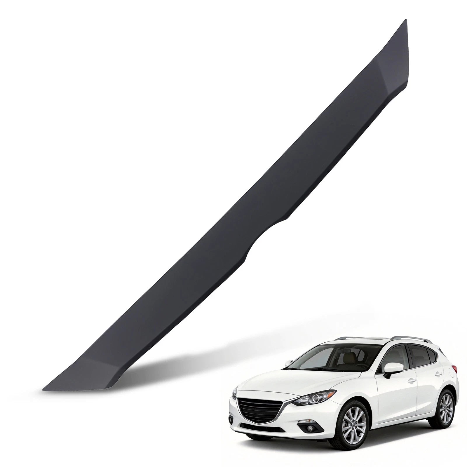 Front Bumper Grille Cover for Mazda 3/3 Sport (2014–2016) BJS75003351 Black