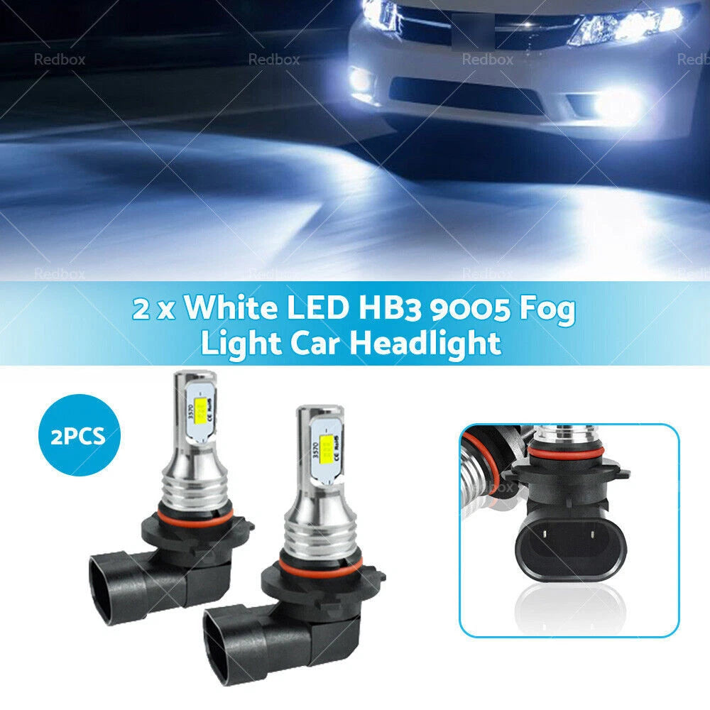 2X HB3 9005 60W 12V LED Headlight Bulbs for MG TF (2002–2005)