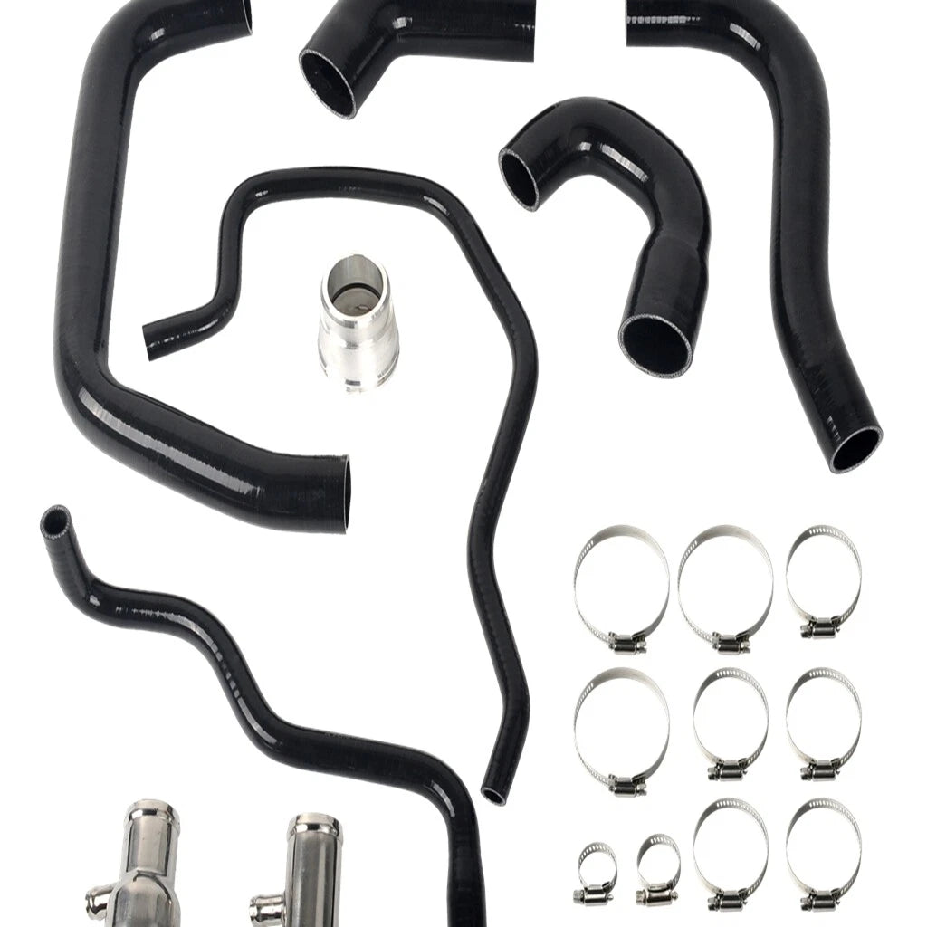 Black Silicone Coolant Hose Kit for GM 6.6L Duramax (2006–2010)