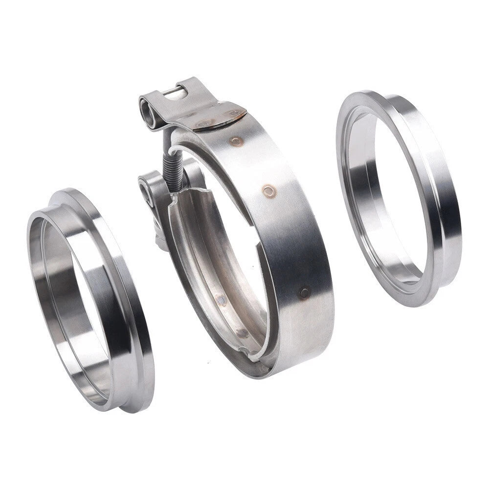 3.5" V-Band Clamp Flange Kit for Exhaust Downpipe (Universal)
