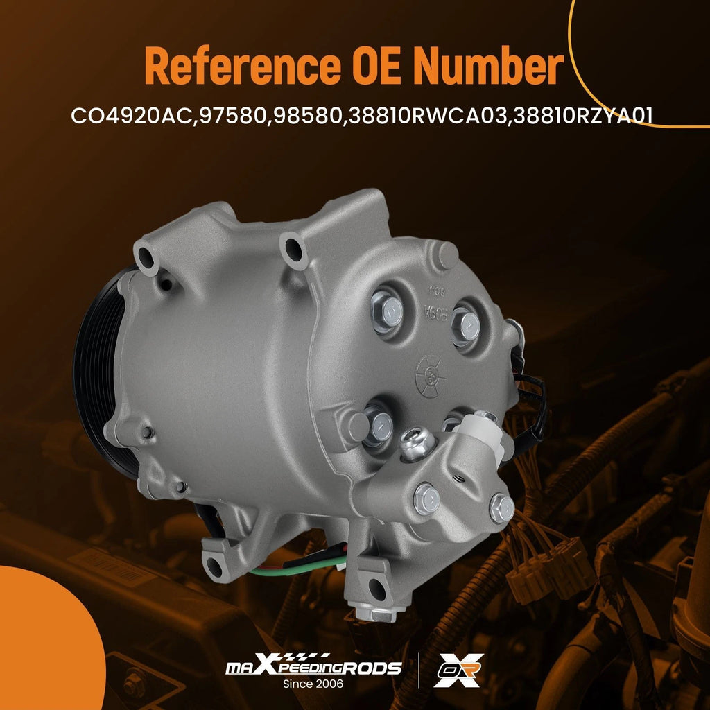 A/C Compressor for Honda CR-V 2.4L (2007-2015) Acura RDX (2007-2012)
