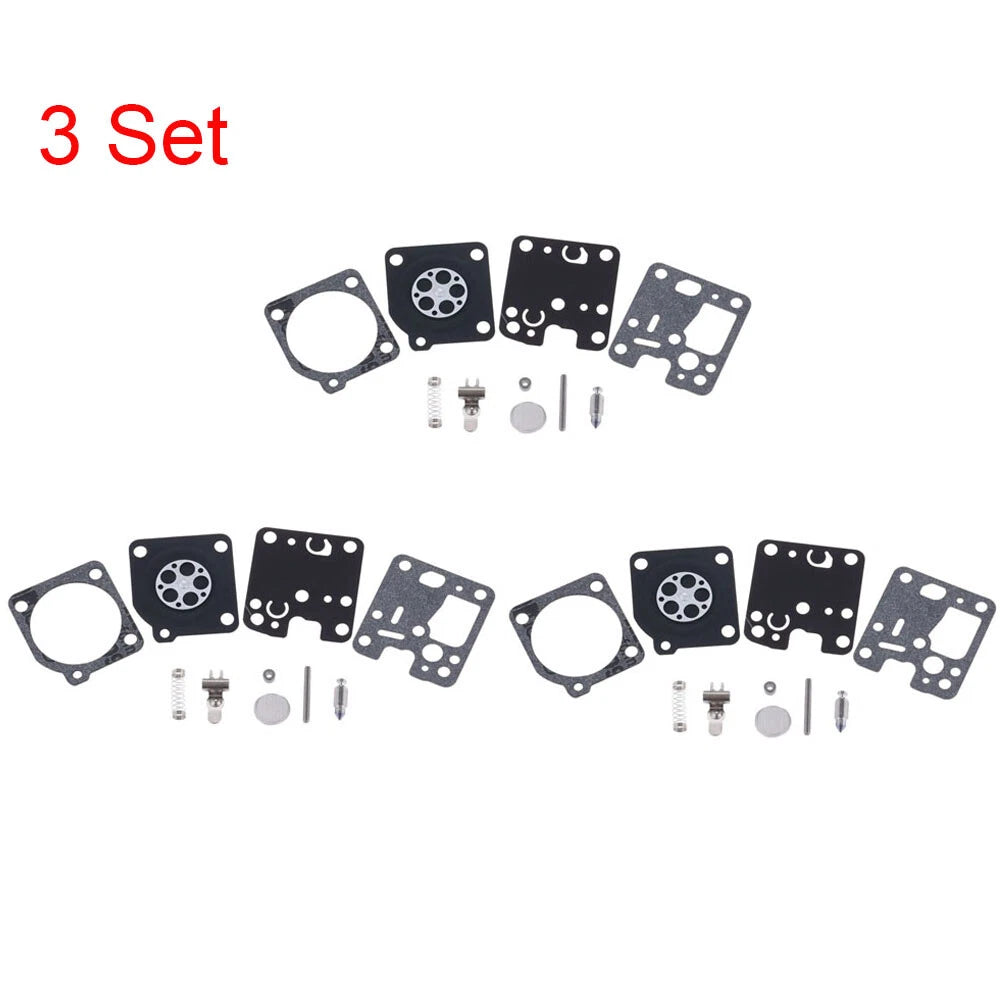 Set of 3 Carburetor Repair Kits for Echo ES230 ES231 SRM230 (RB-107, RB-K66, RB-K67)