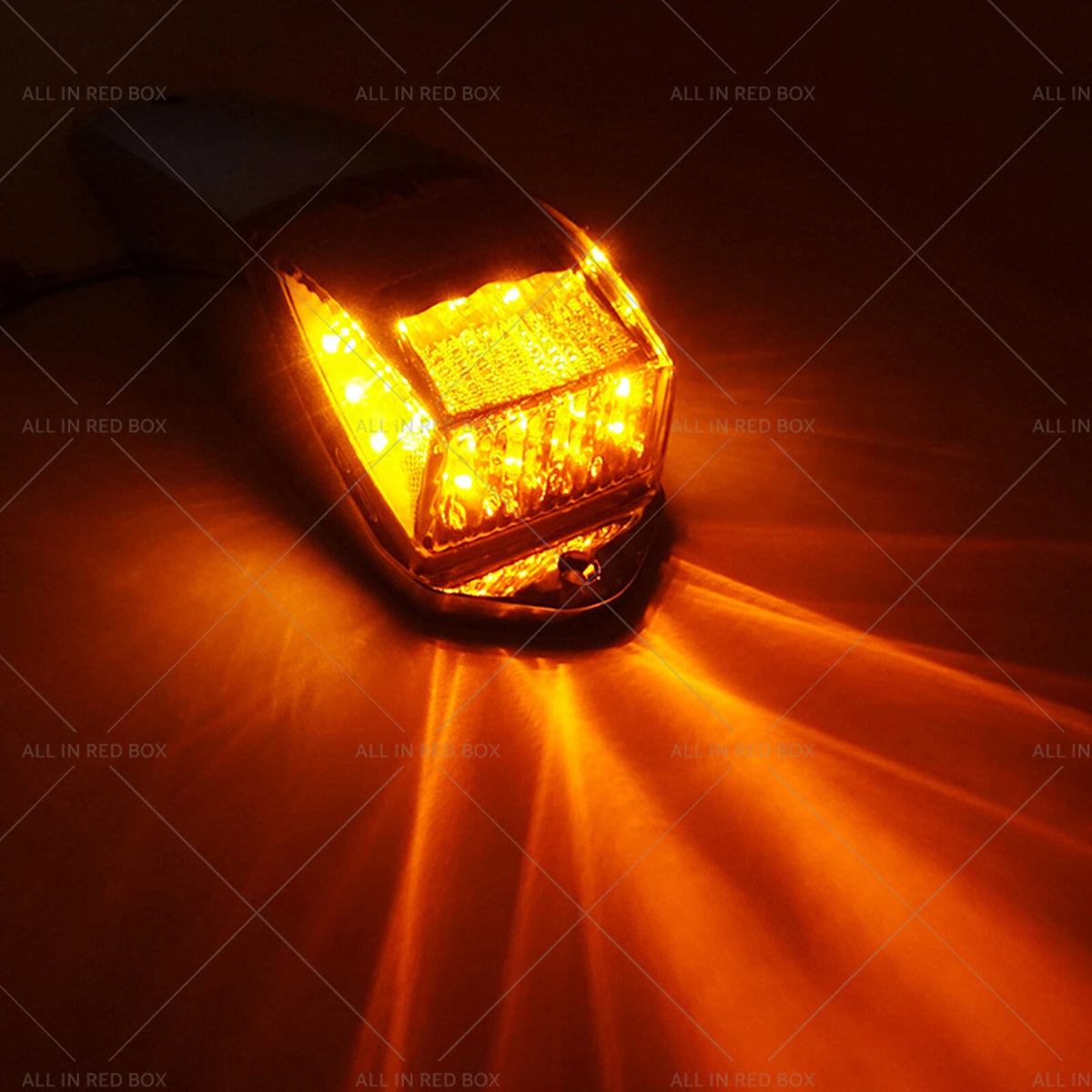 5x LED Roof Lights for Truck (12V) - Clear Amber Cab Top Running Marker
