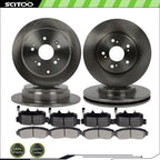 Set of 4 Brake Rotors & Pads for Acura RDX FWD (2010–2012)
