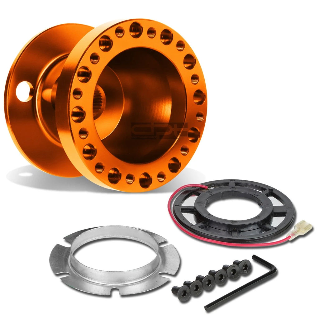Orange Aluminum Steering Wheel Hub Adaptor for AE86 Corolla, SW20 MR2 (1983–1995)